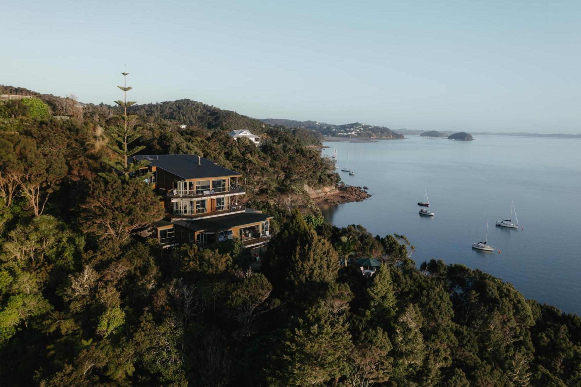 Cliff Edge By The Sea Villa Paihia Bagian luar foto