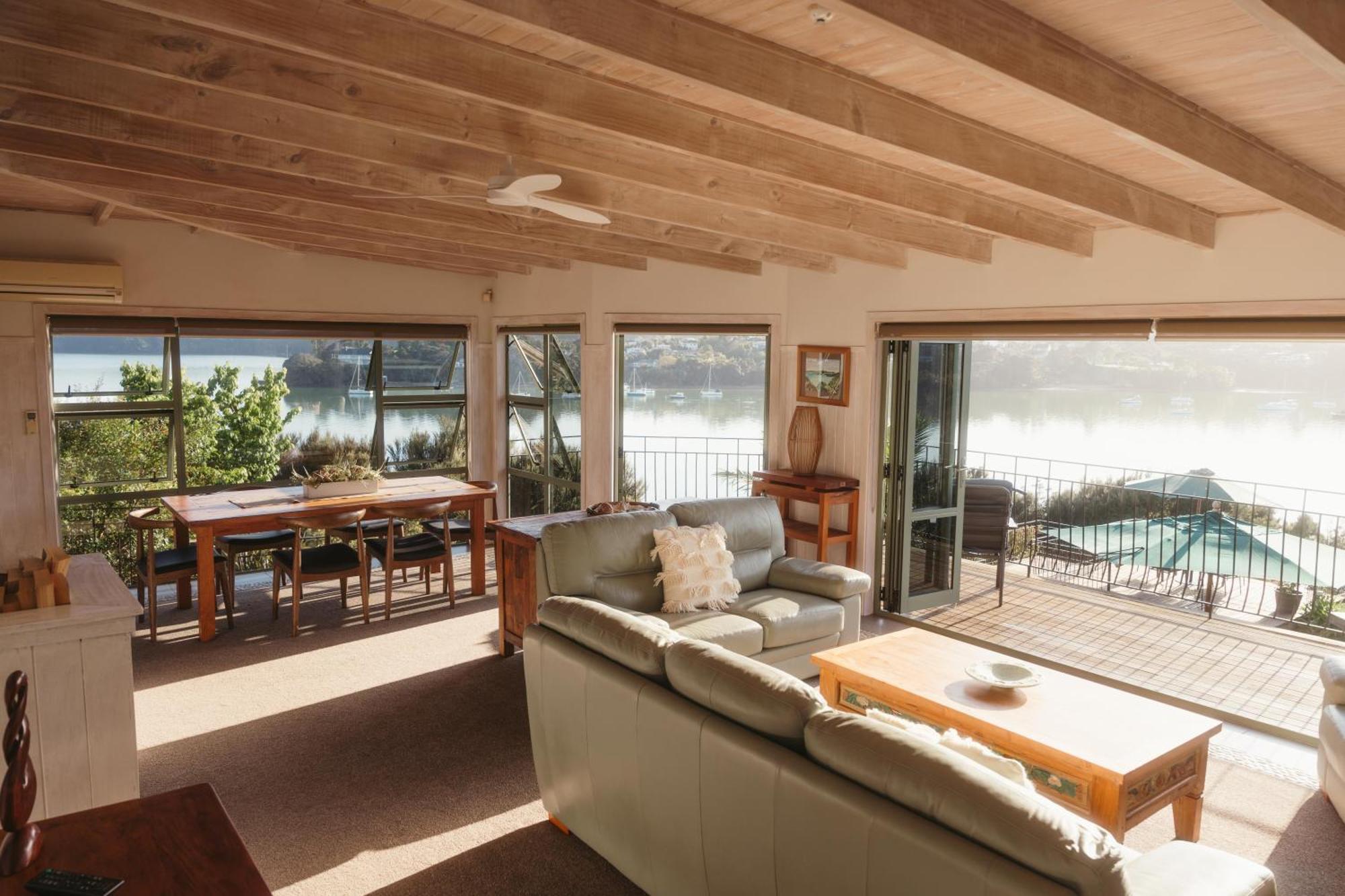 Cliff Edge By The Sea Villa Paihia Bagian luar foto